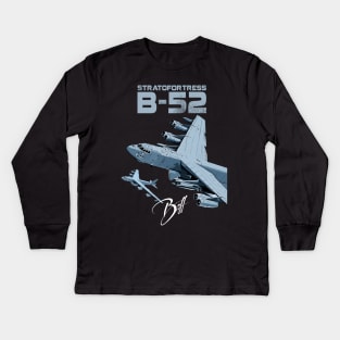 B52 Stratofortress U.S. long-range heavy bomber,  Aircraft Kids Long Sleeve T-Shirt